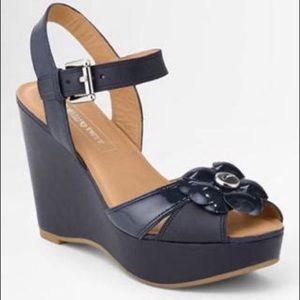 New Coach Wedge Heeled Flower Sandals